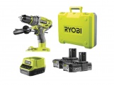 Aku vrtačka s příklepem Ryobi R18PD7-220B