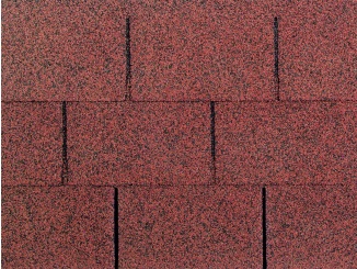 Asfaltové střešní šindele – Guttatec 4TAB červená terakota 3 m²