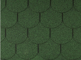 Asfaltové střešní šindele – Guttatec Topglass Beaver zelená 3 m²