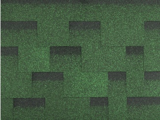 Asfaltové střešní šindele – Guttatec Topglass Irregular zelená 3 m²