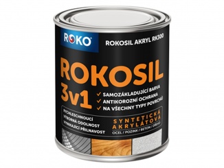 Barvy a laky – Rokosil 3v1 1999M černá mat 0,6 l