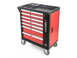 Boxy – G21 Dílenský vozík Cooper 7, černo-červený
