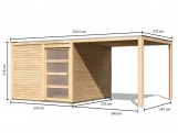 Domek Karibu Qubic Side
