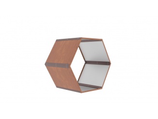 Dřevníky – G21 Přístřešek na dřevo HEX 53 - 92 x 60 cm, hnědý