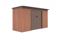 G21 Zahradní domek  GRAH 483 - 340 x 142 cm, hnědý