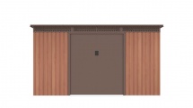 G21 Zahradní domek  GRAH 483 - 340 x 142 cm, hnědý