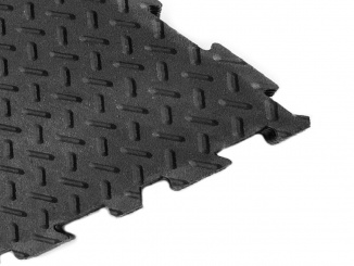 Gumová – Gumová dlažba Alfa balení:10 Rozměr: 30 x 30 cm / 6 mm Barva: černá