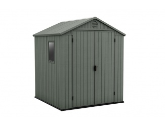 Keter – Keter Zahradní domek Darwin 6 x 6 zelený, s podlahou