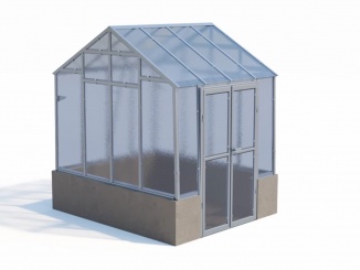 Klasické skleníky s podezdívkou – Verso J2 2,5 x 2,1 m sklo 4 mm