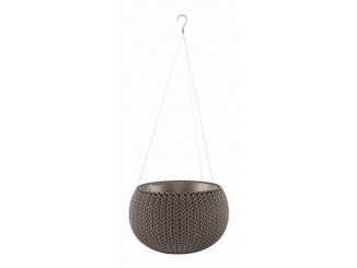 Květináče – Keter Květináč COZY S závěsný Harvest Brown