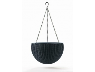 Květináče – Keter Květináč Hanging Sphere grafitový