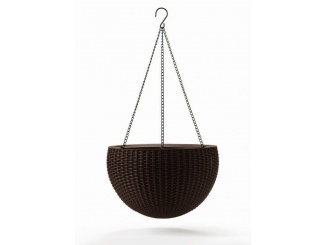 Květináče – Keter Květináč Hanging Sphere whiskey hnědý