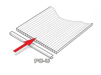 Lišty – U-profil pro obloukový skleník čirá 4 mm 2,1 m
