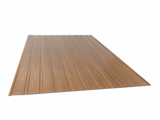 Maloformát – trapézový plech Guttatop T-7 2000 x 1200 mm zlatý dub