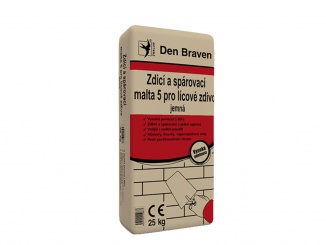 Na zdivo – Den Braven Zdicí a spárovací malta pro lícové