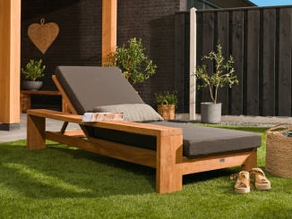 Nábytek – Tuindeco Teak Sunlounger Danau