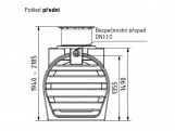 Nádrž na dešťovou vodu ACO Cistern House & Garden Professional 3300l