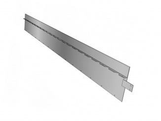Neviditelné – Obrubníková lišta stříbrná 150 cm 16,5 cm