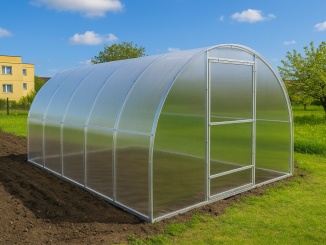Obloukové hliníkové skleníky – Mint 3 x 2,5 m polykarbonát 4 mm BDX01924