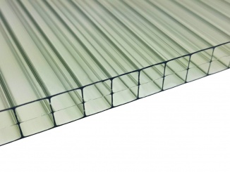 Plastové a kompozitní materiály Stabilit – Polykarbonátová deska Macrolux 10 mm Komůrkový polykarbonát MACROLUX 3/10 Tloušťka: 10, Barva: IR zelená, Kód barvy: teploreflexní, Šířka: 2100, Délka komůrek: 6000, Hmotnost: 21.4