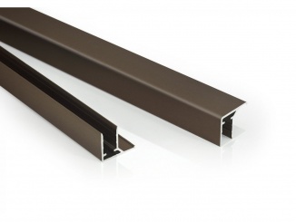 Plasty – U profil s okapnicí Alu ELOX 16 mm T-plastics