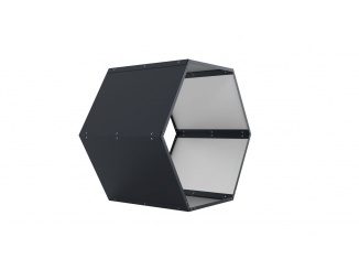 Plechové – G21 Přístřešek na dřevo HEX 53 - 92 x 60 cm, antracitový