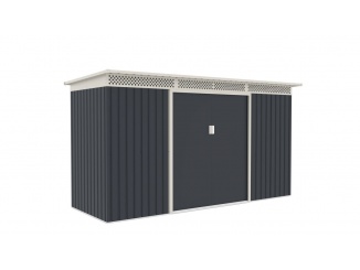 Plechové – G21 Zahradní domek GRAH 483 - 340 x 142 cm, antracitový