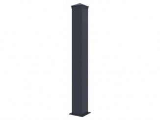Plotové dílce – G21 Sloupek pro plotové pole 10x89 cm s patkou, antracitový