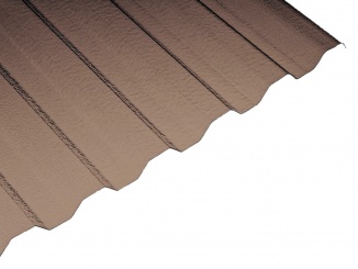 Polykarbonát (PC) – LightPiu 76 / 18 Barva: bronz, Šířka: 1040, Délka: 3000