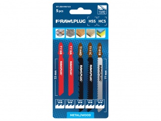 Příslušenství – Rawlplug Sada 5 pilových listů pro přímočarou pilu