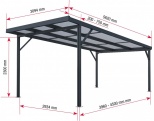 Přístřešek na auto PC Gutta Carport Premium