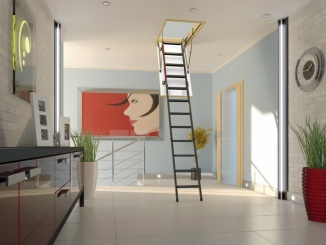 Půdní schody Fakro – LMK 60 x 120 cm / 280 cm