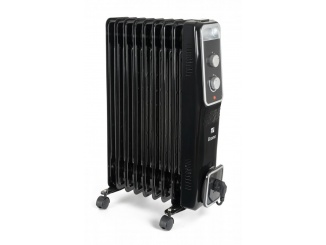 Radiátory – G21 Olejový radiátor Bromo černý, 9 žeber, 2000 W