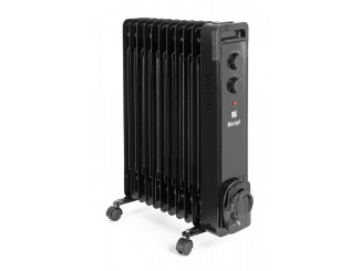 Radiátory – G21 Olejový radiátor Merapi černý, 11 žeber, 2500 W