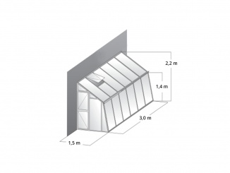 Skleníky ke zdi – Variant C (přístavba) 3