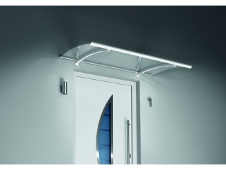 Stříšky nad dveře Gutta – Guttavordach LED Technik P 150 x 90 cm bílá / čirá 7200203