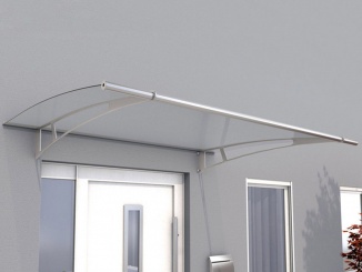 Stříšky nad dveře Gutta – Guttavordach PT/L 150 x 95 cm stříbrná / čirá 7311103