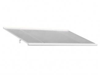 Stříšky nad dveře Gutta – Vchodová stříška Standard bílá / čirá, 120 x 85 cm