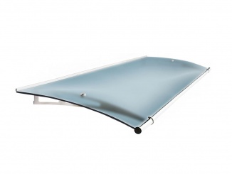 Stříšky nad dveře Scobax – Fine XL 205 x 142 cm stříbrná / modrá