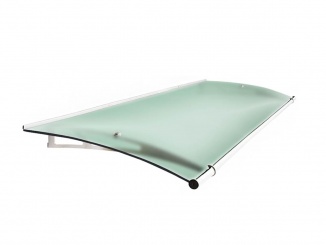 Stříšky nad dveře Scobax – Fine XL 205 x 142 cm stříbrná / zelená