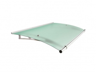 Stříšky nad dveře Scobax – Savespot Fine L 150 x 95 cm, stříbrná/zelená