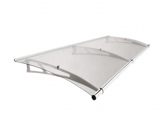 Stříšky nad dveře Scobax – Savespot Fine L 190 x 95 cm, stříbrná/čirá
