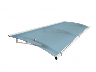Stříšky nad dveře Scobax – Savespot Fine L 190 x 95 cm, stříbrná/modrá