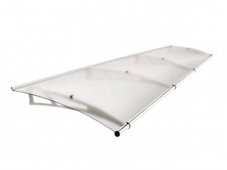 Stříšky nad dveře Scobax – Savespot Fine L 270 x 95 cm, stříbrná/bílá