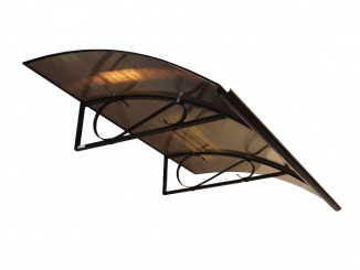 Stříšky nad dveře Scobax – Savespot Lord 160 x 90 cm hnědá / bronz