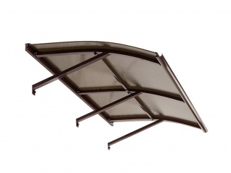 Stříšky nad dveře Scobax – Savespot Meglio 210 x 150 cm hnědá / bronz