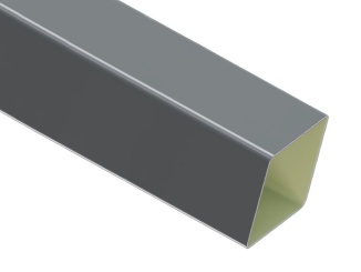 Svody – GuttaKrop svodová roura 80 x 80 x 3000 mm antracit