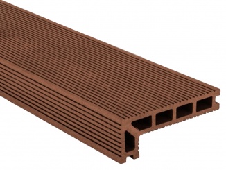 Terasová prkna G21 – Terasové prkno zakončovací 2,5 x 14 x 400 cm, třešeň, WPC