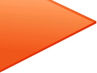 Tvrzené – Plexisklo akrylátové 50 x 25 cm oranžová 1 ks