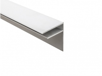 Ukončovací lišty – Guttaprofil ALU-F elox 16 mm přírodní hliník 16 mm 2000 mm